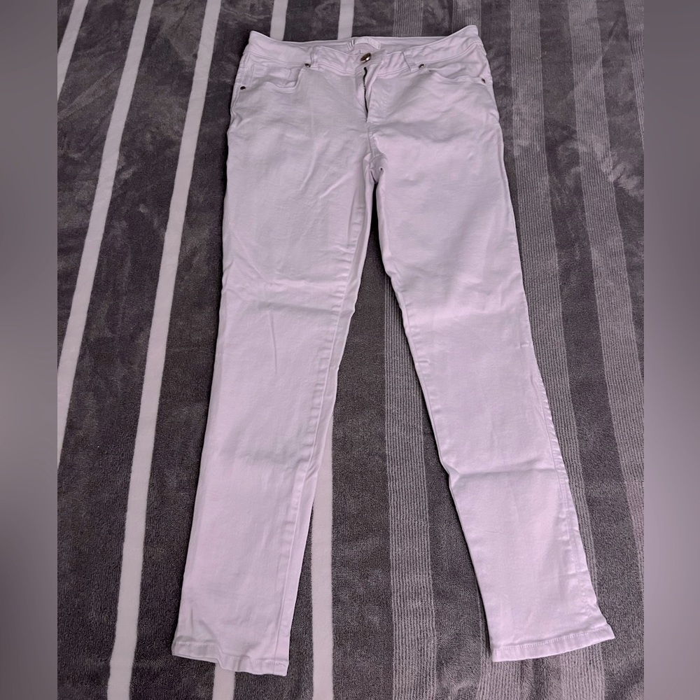 1822 Women’s Skinny Jeans White Size 12